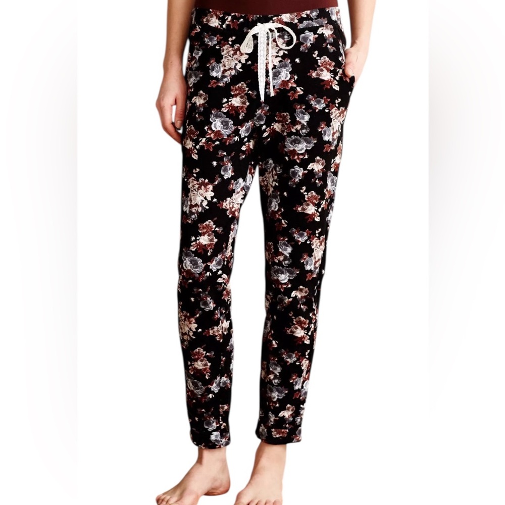 Anthropologie Puella Floral Pullon Jogger Lounger Pants S